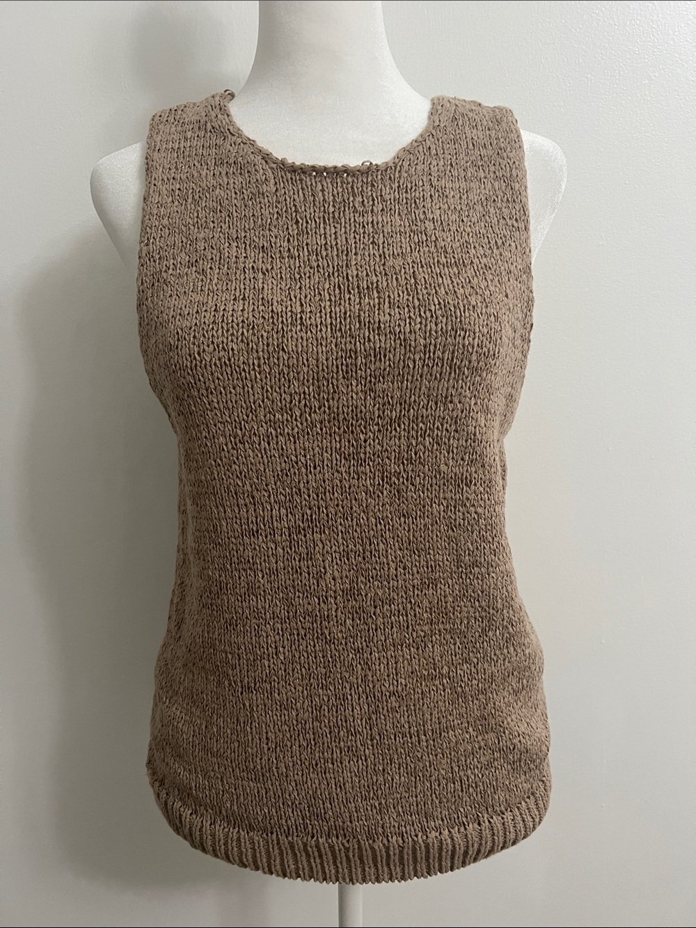 Zara Brown Knit Tank Top